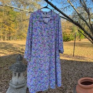 models Coat Floral Purple Nightgown Or House Dress Size 3X